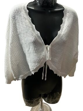 Sweater Cropped Cardigan Knit  Button Down Lightweight